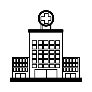 Hastane Binası izole simgesi