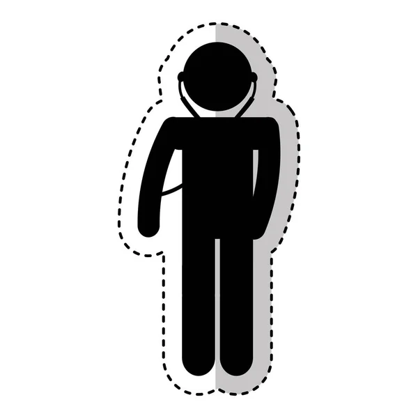 Médecin avatar silhouette icône — Image vectorielle