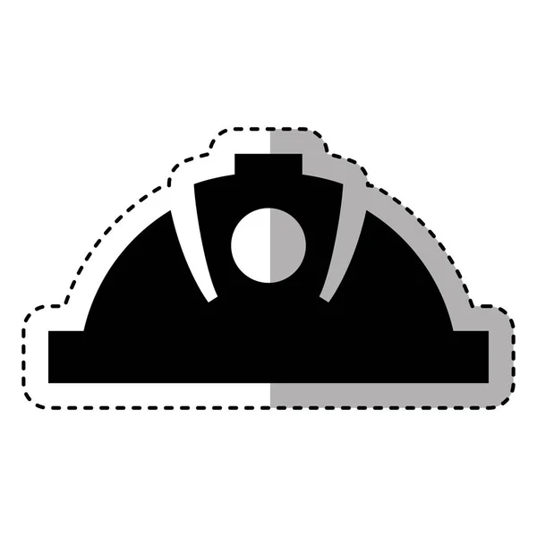 Изолированный значок горного шлема — стоковый вектор