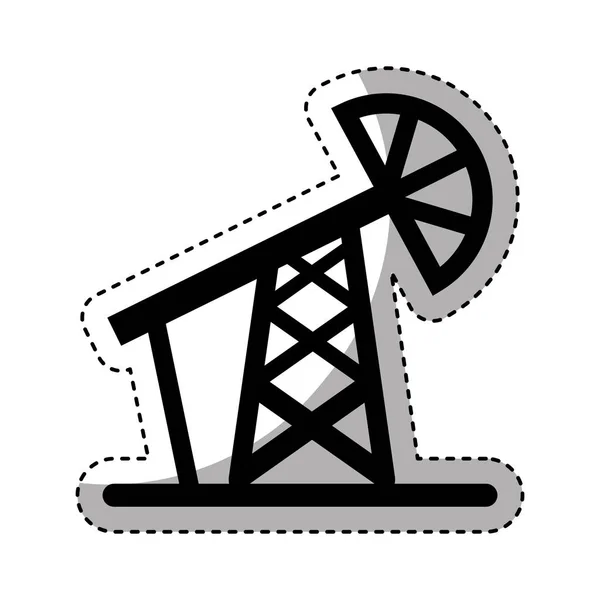 Raffinaderij plant toren pictogram — Stockvector