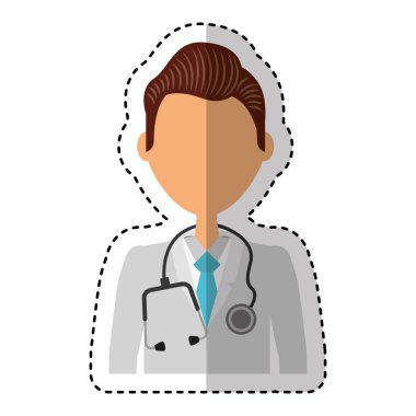 profesyonel doktor avatar karakter