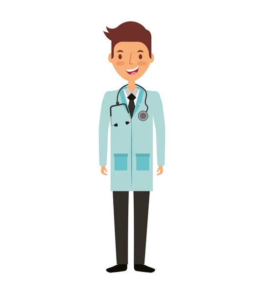 Professional doctor avatar character — Stock Vector