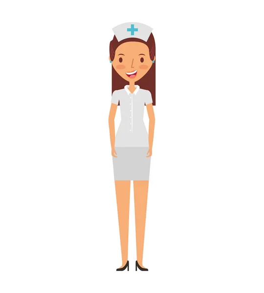 Милый аватар медсестры — стоковый вектор