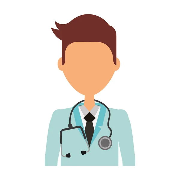 Médico profissional caráter avatar — Vetor de Stock