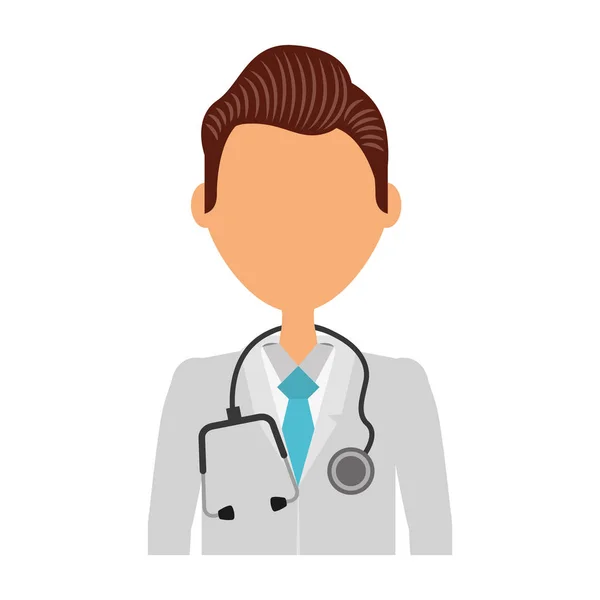 Profesional médico avatar carácter — Archivo Imágenes Vectoriales