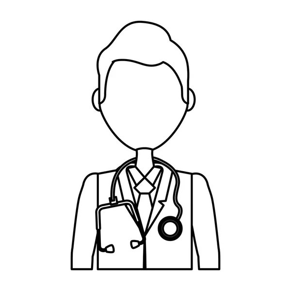 Професійний лікар аватар персонаж — стоковий вектор