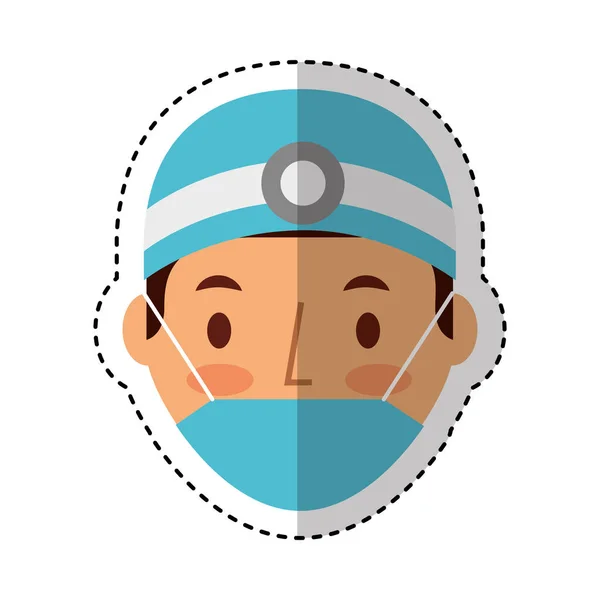 Personaggio avatar chirurgo professionista — Vettoriale Stock