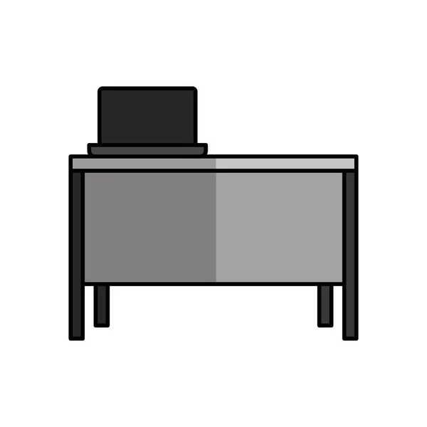 Ikona biurko i krzesło Office — Wektor stockowy