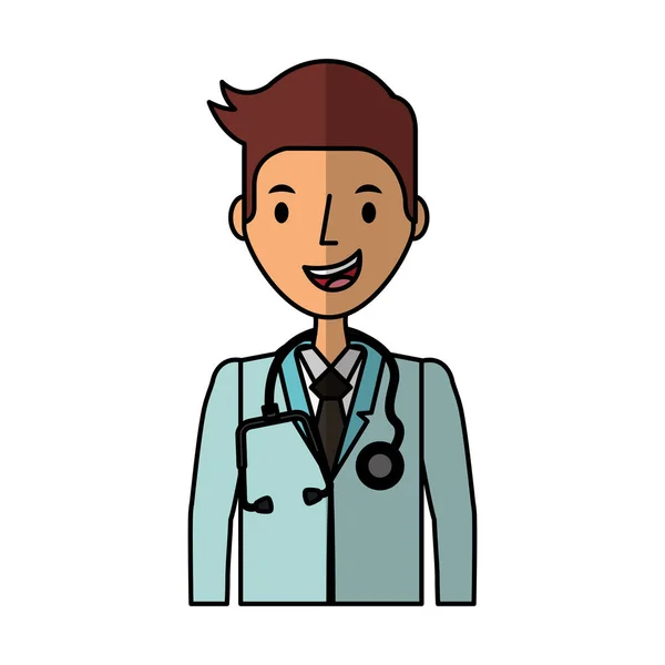 Professional doctor avatar character — Stock Vector