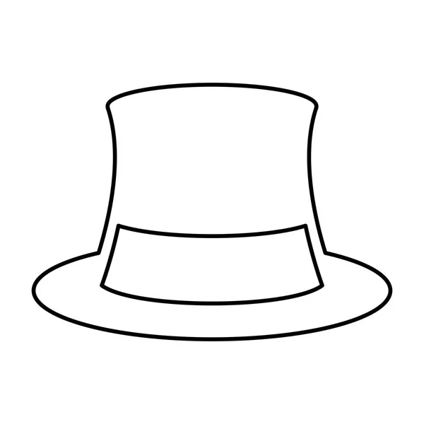 Pánovi klobouk izolované ikona — Stockový vektor