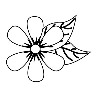 Sevimli çiçek spa amblem