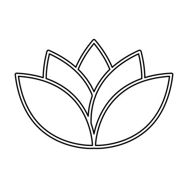 Sevimli çiçek spa amblem