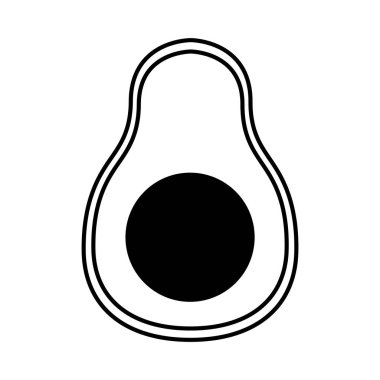 avokado taze sebze izole ikonu