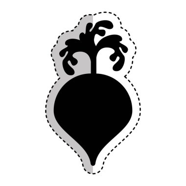 Soğan taze sebze izole ikonu