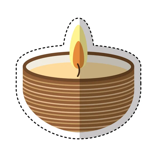 蜡烛 spa 芳香疗法 — 图库矢量图片
