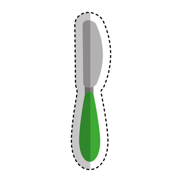 Bıçak mutfak çatal bıçak izole simgesi — Stok Vektör