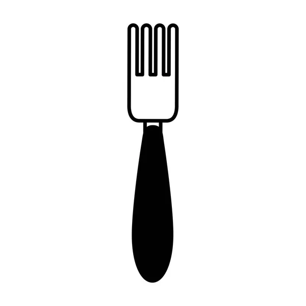 Vidlice kuchyňské příbory izolované ikony — Stockový vektor