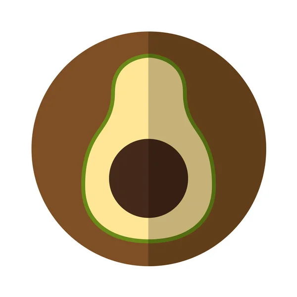 Avocado vers groente geïsoleerd pictogram — Stockvector