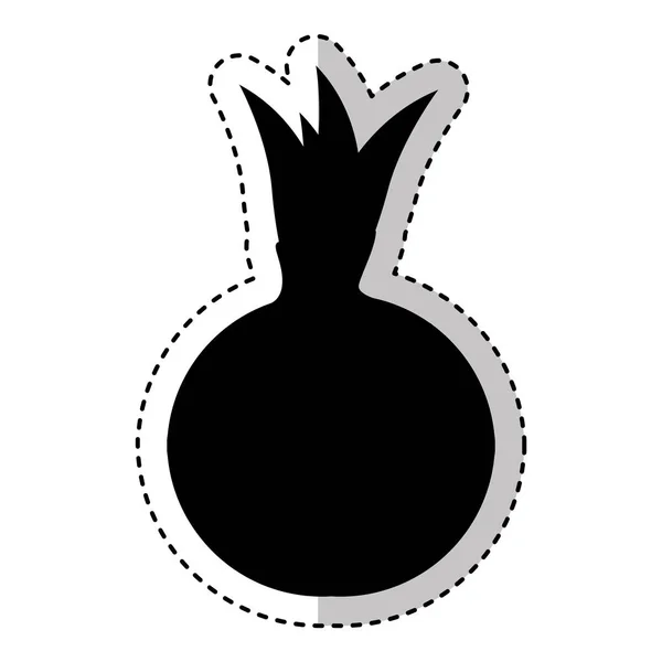 Цибуля свіжа овочева ізольована іконка — стоковий вектор