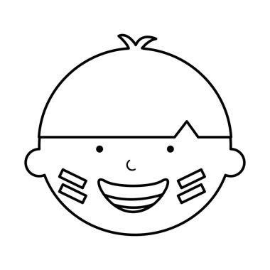 Hint sevimli çocuk karakter