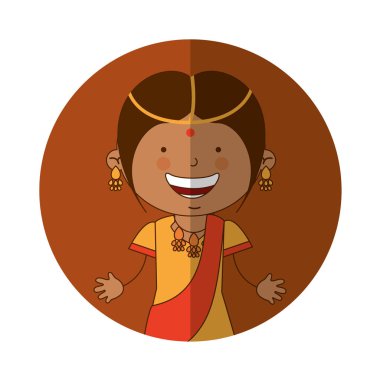 Hindu küçük kız karakter