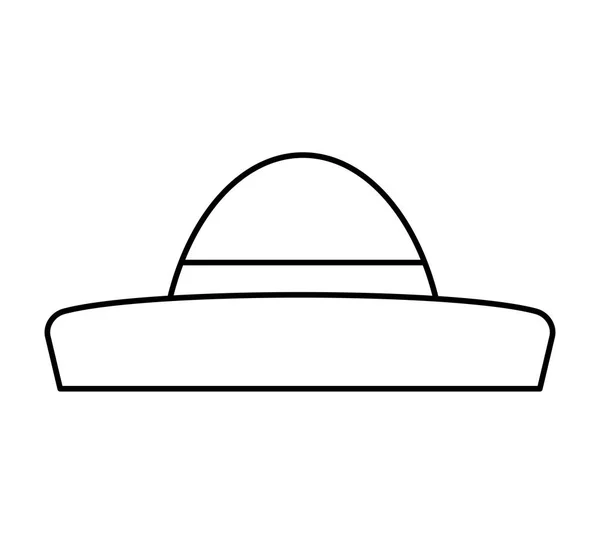 Típico sombrero latinoamericano — Vector de stock
