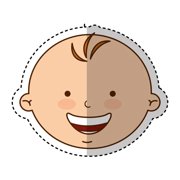 かわいい赤ちゃんボーイ文字 — ストックベクタ