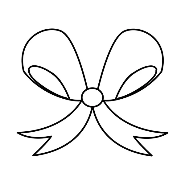 Schleife dekorative Schleife Symbol — Stockvektor
