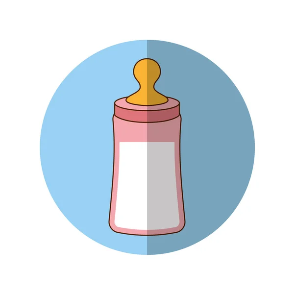 Bottle milk baby icon — Stock Vector