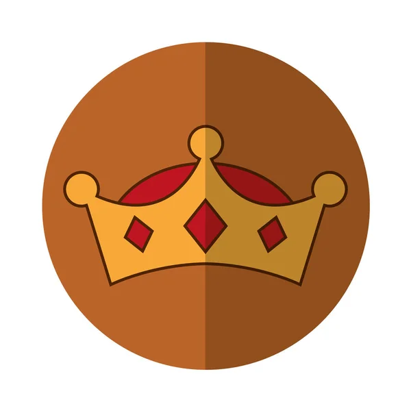 Sage homme couronne caractère — Image vectorielle