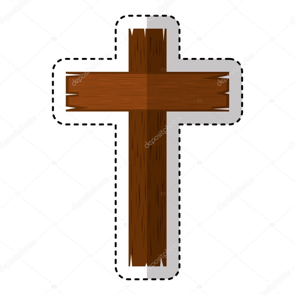 wooden cross religious icon