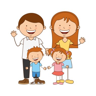 mutlu aile üyeleri simgesi