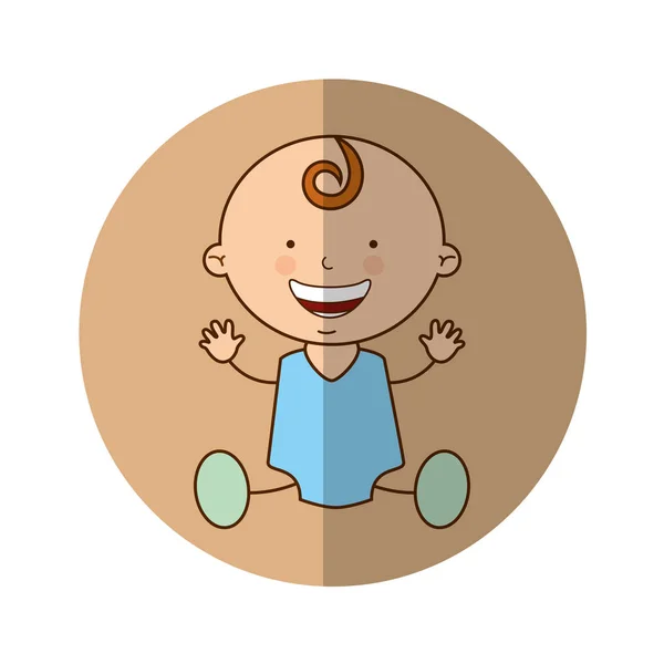 Şirin bebek çocuk karakter — Stok Vektör