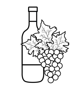 En iyi şarap şişesi simgesi