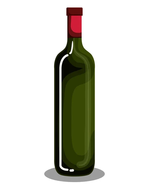 Кращий значок пляшки вина — стоковий вектор