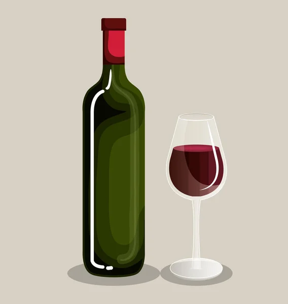 Best wine bottle icon — Stock Vector