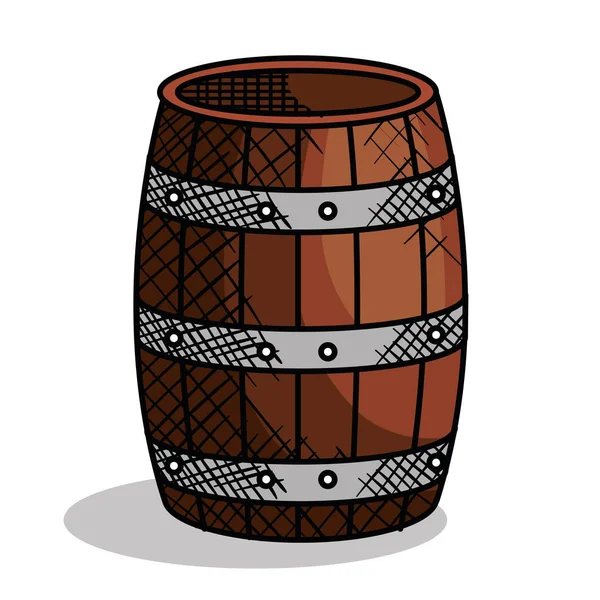 Mejor icono barril de vino — Vector de stock