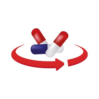 tıp uyuşturucu izole simgesi