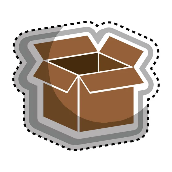 Box carton packing icon — Stock Vector