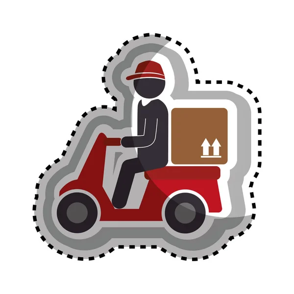 交付摩托车服务图标 — 图库矢量图片