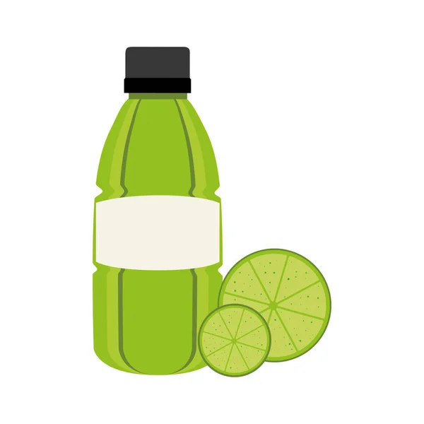 Lemon juice fruit icon — Stock Vector