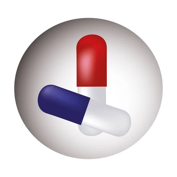 Médicaments médicaments icône isolée — Image vectorielle