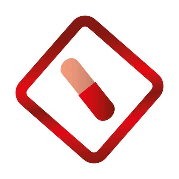 Medicine drugs isolated icon — Stock Vector