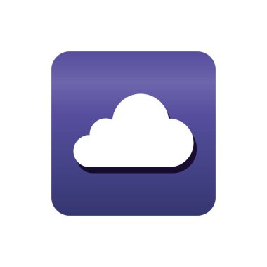 bulut bilgi işlem izole simgesi