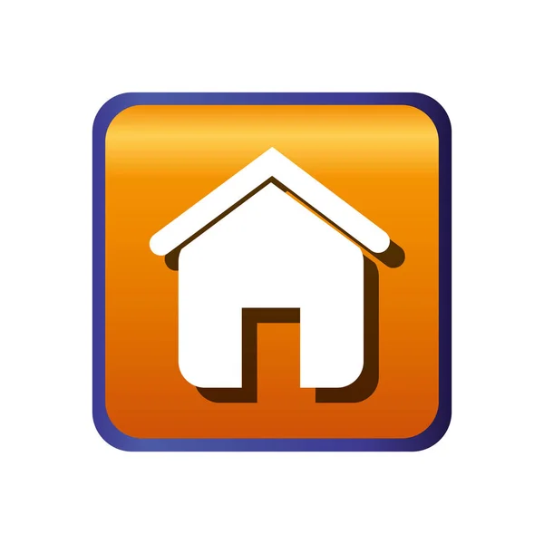 Fastighetshus ikon — Stock vektor