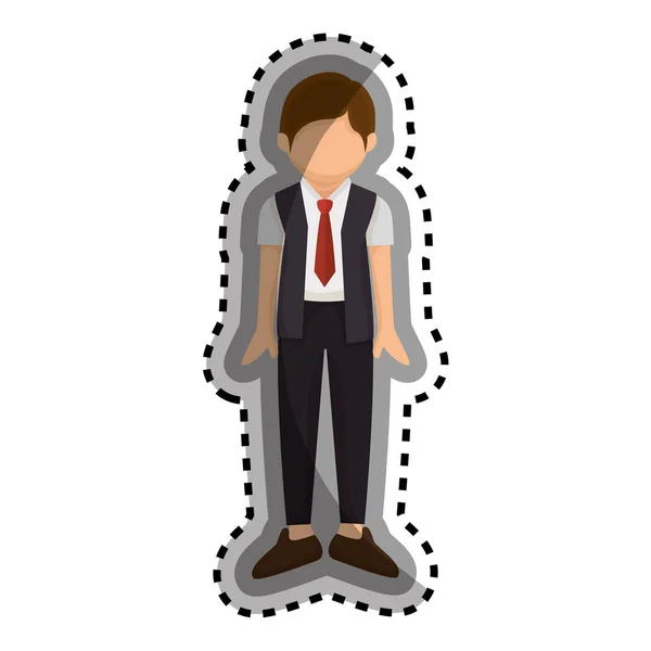 Homem avatar personagem ícone isolado — Vetor de Stock