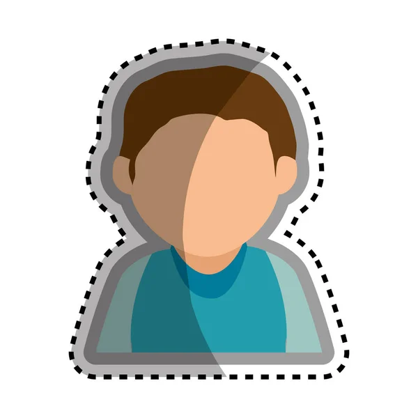 Hombre avatar carácter aislado icono — Vector de stock