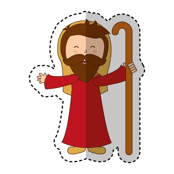 Saint joseph yemlik karakter — Stok Vektör