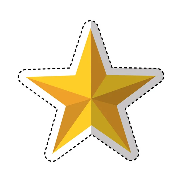 Petite étoile icône décorative — Image vectorielle