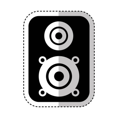 hoparlör müzik izole simgesi